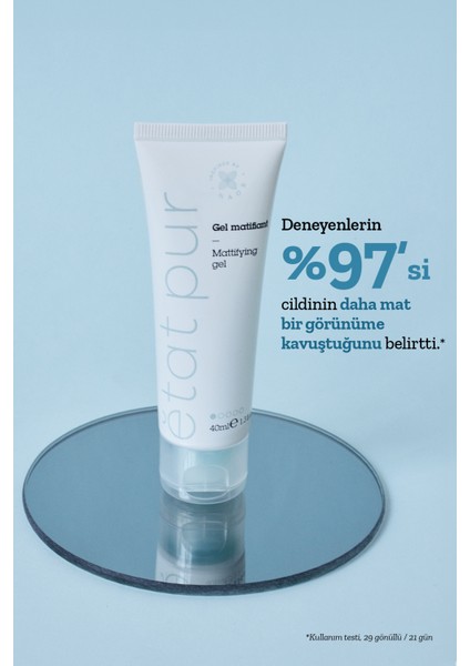 Matifying Gel Parlama Karşıtı Matlaştırıcı Yüz Nemlendirici Jel Bakım Kremi 40 ml Karma Yağlı Ciltler