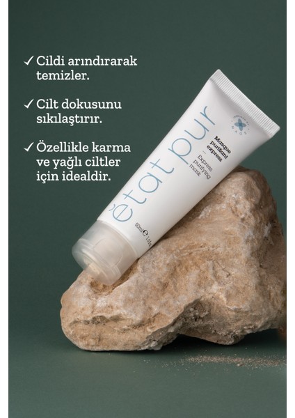 Etat Pur Express Purifying Mask Sebum Dengeleyici Arındırıcı Beyaz Kil Maskesi 50 ml Karma Yağlı Cilt