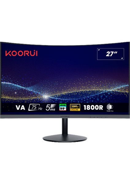 27" 27N5C 75Hz 5ms Va Fhd (Hdmı, Vga) Curved Monitör
