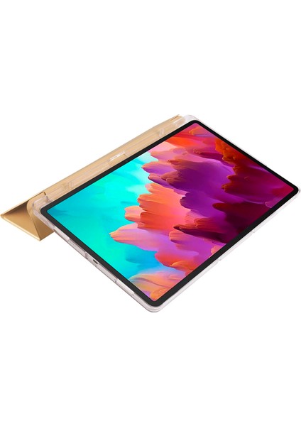 Lenovo Tab P12 Uyumlu Kılıf Kalem Bölmeli Standlı 360 Koruma Katlanabilir Pu Deri Akıllı Kapak fırsatları