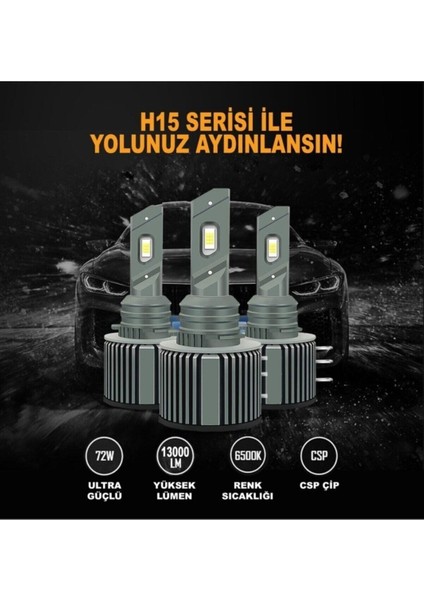 Fiat Egea LED Xenon Uzun Far Ampulu Gündüz Ledli H15