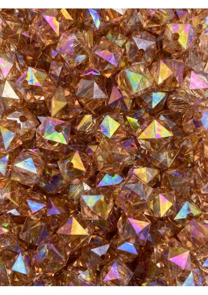 100GR 12MM Janjanlı Kahverengi Küp,kübik Model Akrilik Boncuk,takı ,çanta Boncuğu (100GR,~110 Adet) fırsatları