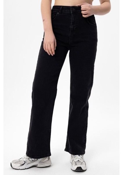 Kadın Bol Paça Kot Pantolon modelleri
