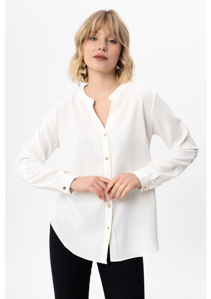 Kadın Hakim Yaka Gömlek modelleri