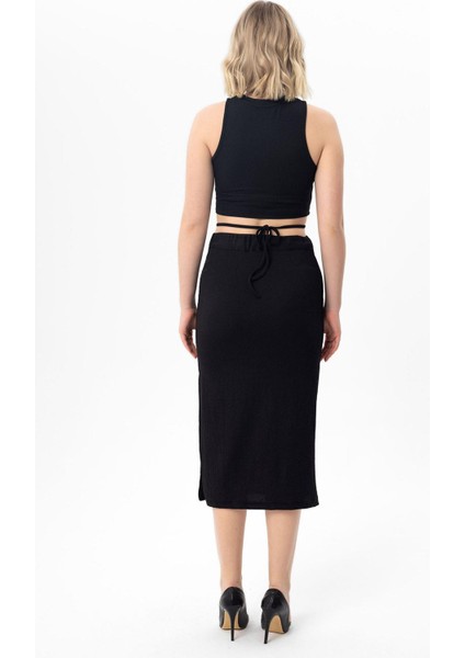 Kadın Yırtmaç Detaylı Raşel Etek indirimleri