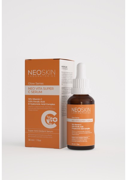 Neo Skin Neo Vita Super C Serum C Vitamini Aydınlatıcı Ve Ton Eşitleyici Antioksidan Serum