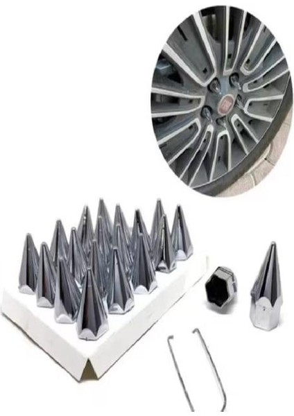 19 Sivri Bijon Kapağı Aksesuarı Krom fiyatları