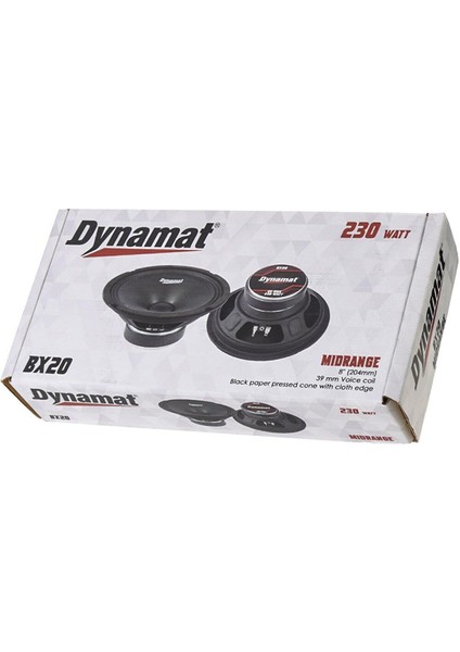 20 cm 260W Dynamat YX20 100 Rms Midrange