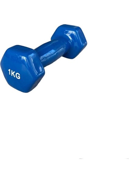 Ckspor 1 kg Köşeli Vinly Dambıl Seti Kaymaz Özel Kaplama Ithal Ergonomik Dambıl 1 Adet