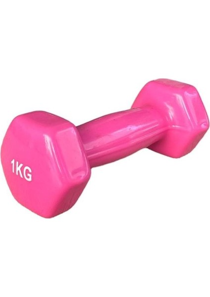Ckspor 1 kg Köşeli Vinly Dambıl Seti Kaymaz Özel Kaplama Ithal Ergonomik Dambıl 1 Adet