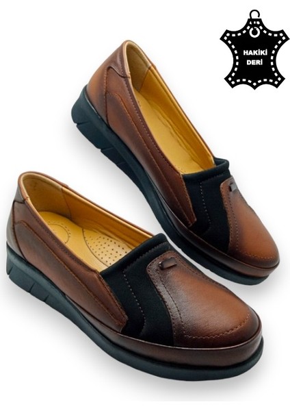 Günlük Kadın Tamamen Deri Comfort Tam Ortopedik Anne Ayakkabısı indirimleri