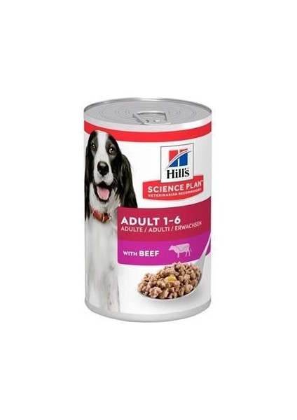 Hills Adult Biftekli Yetişkin Konserve Köpek Maması 370 gr