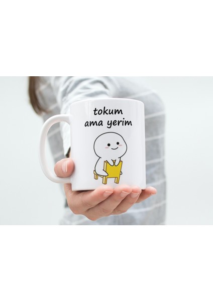 Tokum Ama Yerim Kupa Bardak Komik Yazılı Hediyelik Kahve Çay Kupası fiyatları