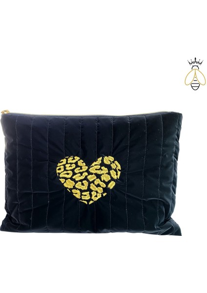 Aysena Kıdam Concept Store Akcs Kadın Gold Leopar Nakışlı El Çantası/clutch