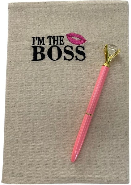 Aysena Kıdam Concept Store Akcs I'm The Boss Nakışlı Notebook/defter