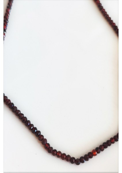 3 mm Lal Granat Garnet Doğaltaş Kolye fiyatları