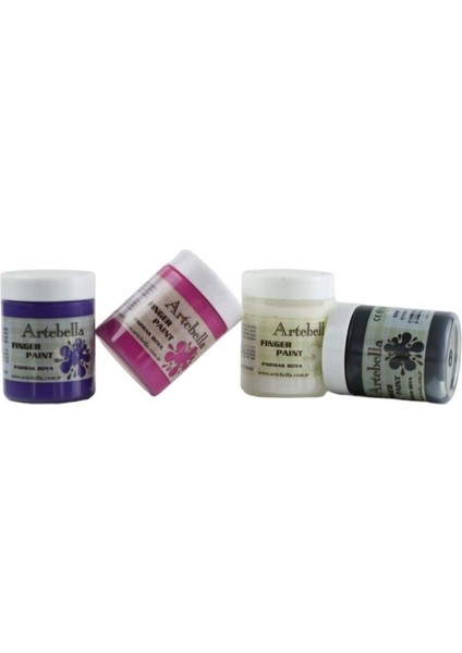 4'lü Yıkanabilir Parmak Boyası 50 ml Set 3