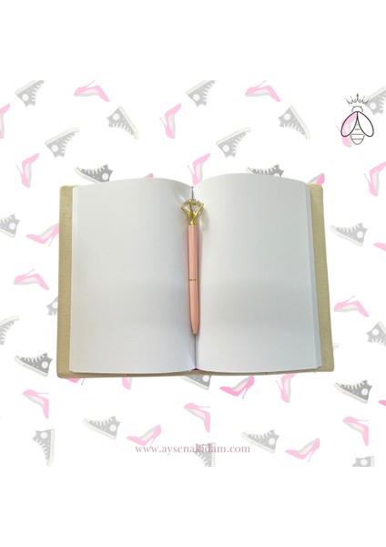 Akcs Queen Notebook Elmas Kalem Set