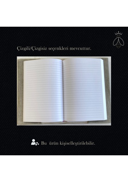 Aysena Kıdam Concept Store Akcs A Harfi Boncuklu Işlemeli Özel Tasarım DEFTER(115*21)