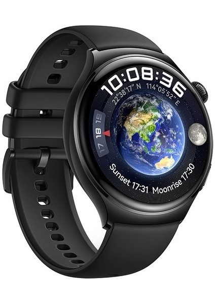 Watch 4 Pro Curved Amoled Ekran Android İos HarmonyOs Uyumlu Akıllı Saat Siyah