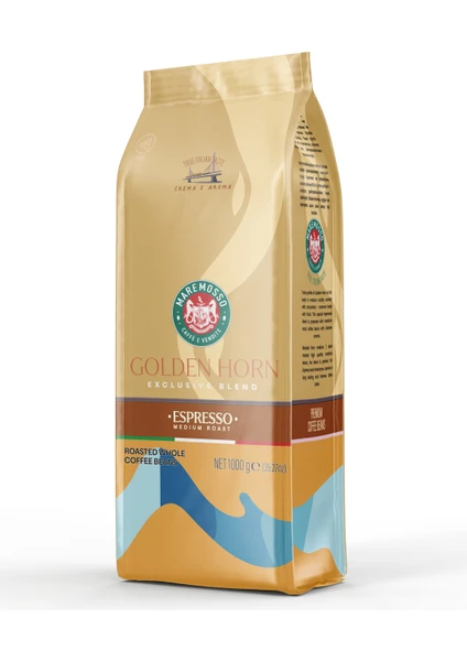 Espresso Golden Horn Blend (ÇEKİRDEK VEYA ÖĞÜTÜLMÜŞ) Kahve 1 Kg.