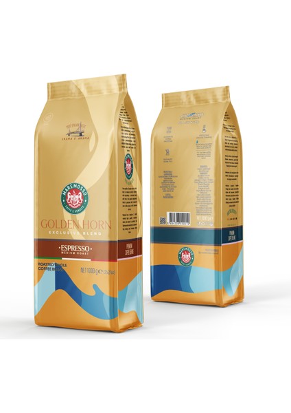 Espresso Golden Horn Blend (ÇEKİRDEK VEYA ÖĞÜTÜLMÜŞ) Kahve 1 Kg.