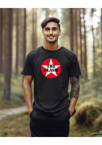 The Clash T-Shirt Siyah Unisex modelleri