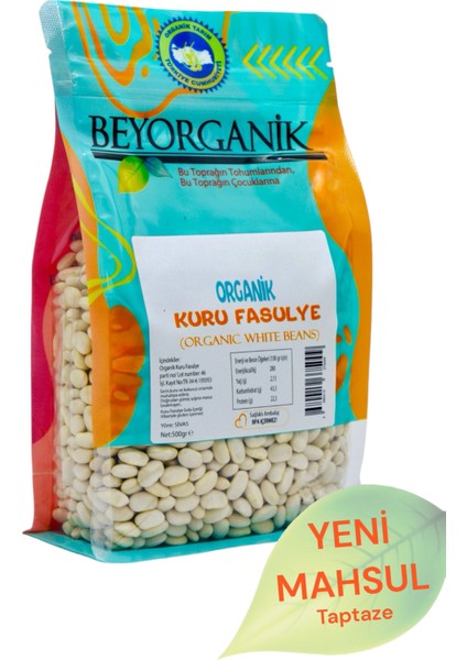 Organik Kuru Fasulye Çalı 500GR