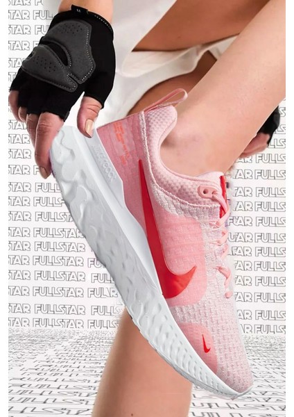 React Infinity Run Flyknit 3 Running Shoes Hafif Koşu Spor Ayakkabı Pembe