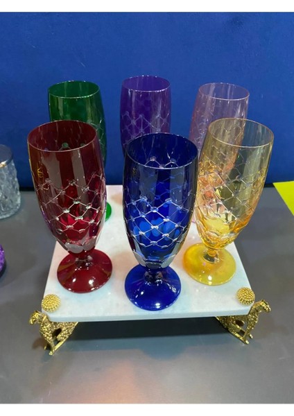 Rona Fülüt Kristal Kesme Ayaklı Kahve Yanı Bardağı modelleri