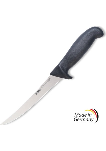 Butcher's Germany Sıyırma Bıçağı Kıvrık Sert 15 cm Siyah
