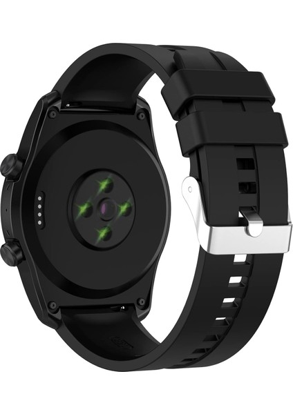Huawei Watch Gt3 Se Için Tokalı Çizgi Desen Silikon Kordon Kayış - FC369