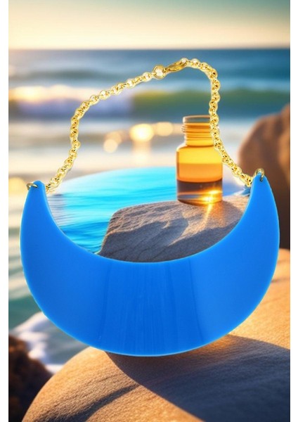 Mavi Plaj Beach Style Özel Tasarım Kolye