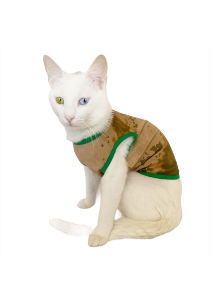 Camouflage Radar Atlet Kedi Kıyafeti Kedi Elbisesi S