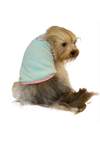 Minty Flower Power Atlet Köpek Kıyafeti - Köpek Elbisesi S