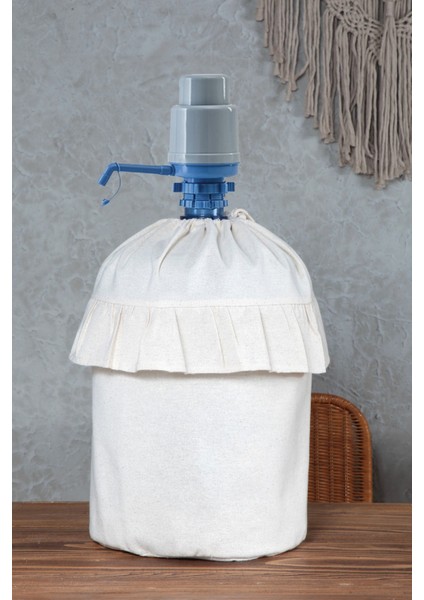 Naturel Fırfırlı Damacana Kılıfı Vintage modelleri