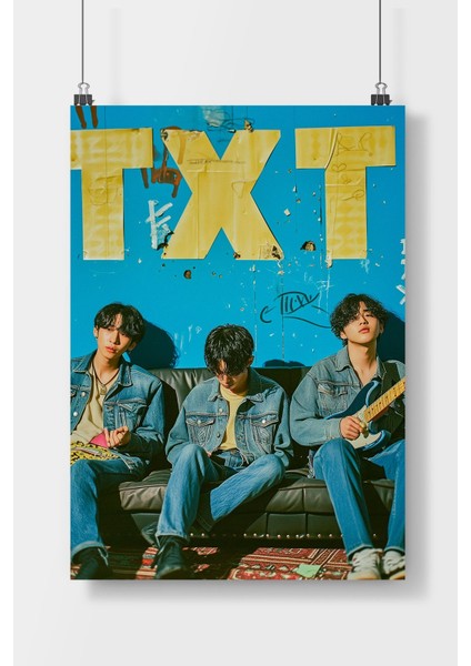 Txt Kpop Poster Çerçevesiz Poster Kağıdı