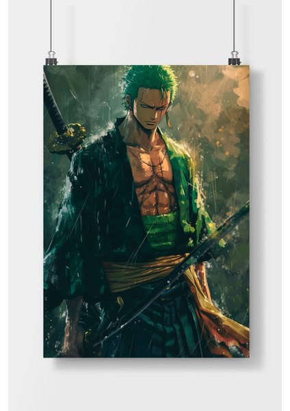 Zoro Anime Poster Çerçevesiz Poster Kağıdı