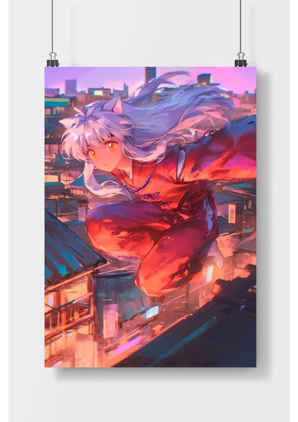 Inuyasha Anime Poster Çerçevesiz Poster Kağıdı