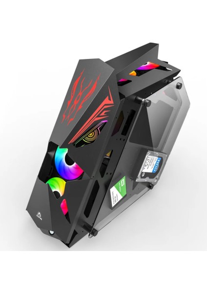 Dark Lord 7 Rgb Fanlı Mid Tower Robotik Kumandalı Gaming Micro Atx Bilgisayar Kasası