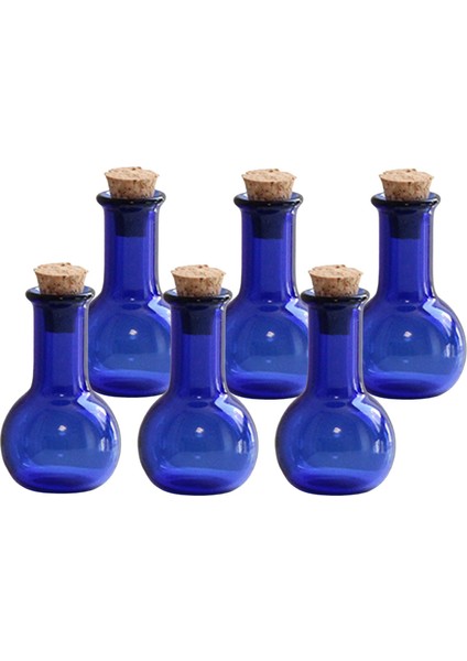 6'lı Mini Cam Şişe I Şişe Şişesi Mavi (Yurt Dışından) modelleri