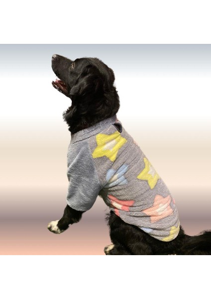 Stars Premium Peluş Orta Irk Köpek Sweatshirtü (8 Kg-20 kg Arası Köpeklere Uygundur)