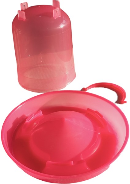Civciv ve Güvercin Yemlik 1,5lt Pembe