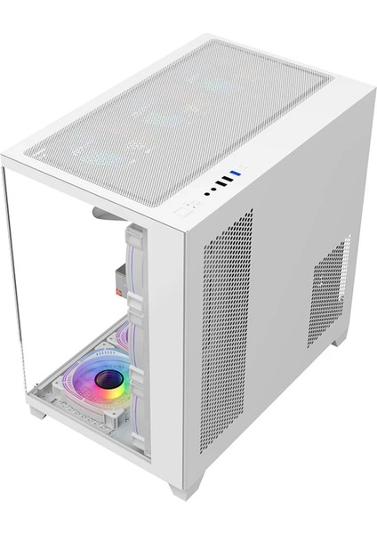 Kumandalı Supernova 7 Rgb Fanlı Atx Temperli Cam Panel Akvaryum Gaming Bilgisayar Kasası