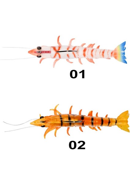 Real Shrimp 7.6cm 12GR Silikon Yem modelleri