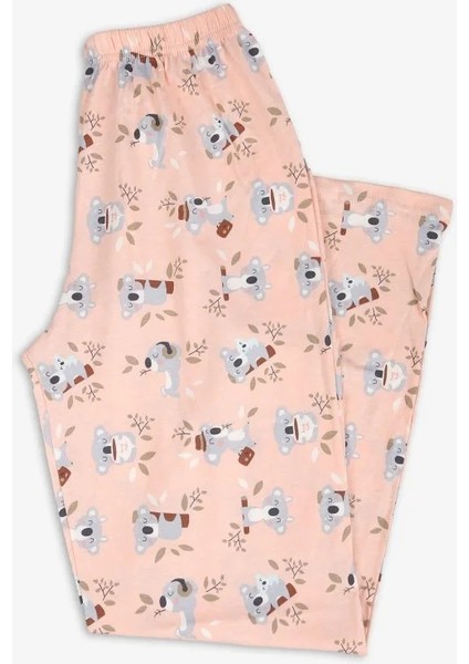Kadın Uzun Somon Koala Pijama Altı fiyatları
