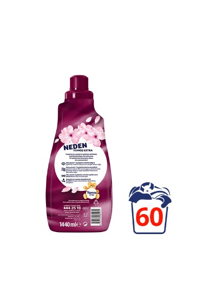 Extra Çamaşır Yumuşatıcı Sakura 1440 ml 60 Yıkama