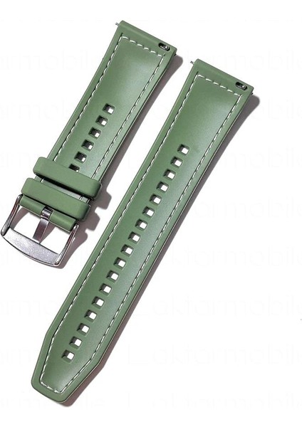 Huawei Watch Gt 2 / Gt2 Pro 46 mm Uyumlu Dokuma & Silikon Kordon Dikişli Örgü Kayış Metal Toka fırsatları