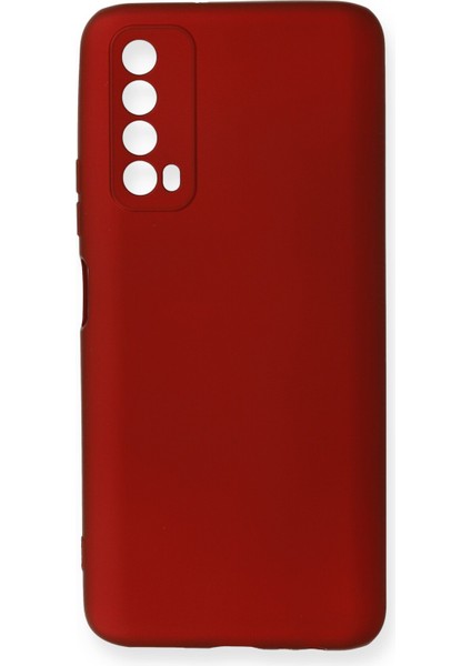 Huawei P Smart 2021 Kılıf Premium Rubber Silikon - Bordo