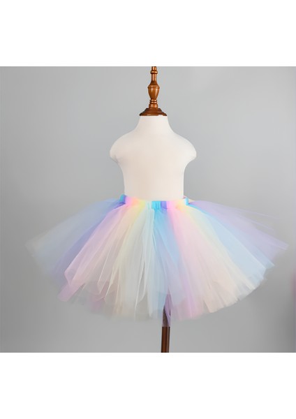 Kız Çocuk Tütü Etek / Renkli Kabarık Tütü Etek / Gösteri Eteği